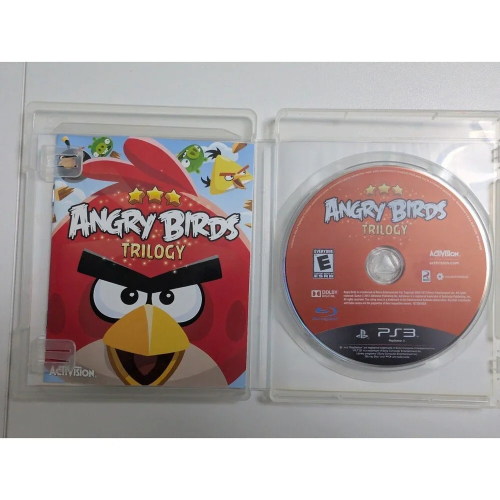 Angry Birds Trilogy (Playstation 3, 2012) Excellent Condition!